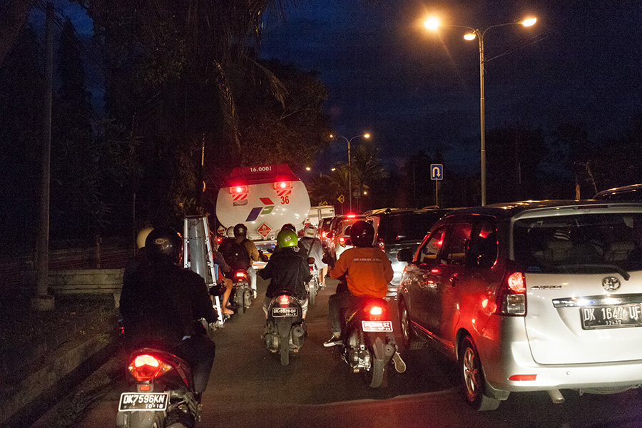 Motorky jsou na Bali velmi oblíbené